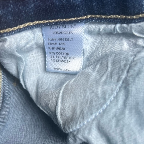 Judy Blue Women's Blue Boyfriend Fit Jeans size 25 - Picture 6 of 6